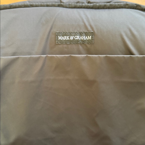 Mark & Graham Black Backpack Puffer Quilted Gold Hardware - Picture 8 of 8